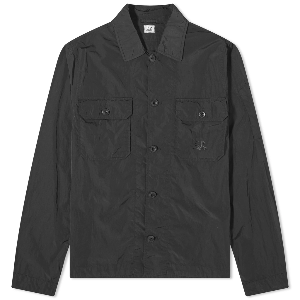 CP Company Men's Chrome-R Pocket Overshirt Black
